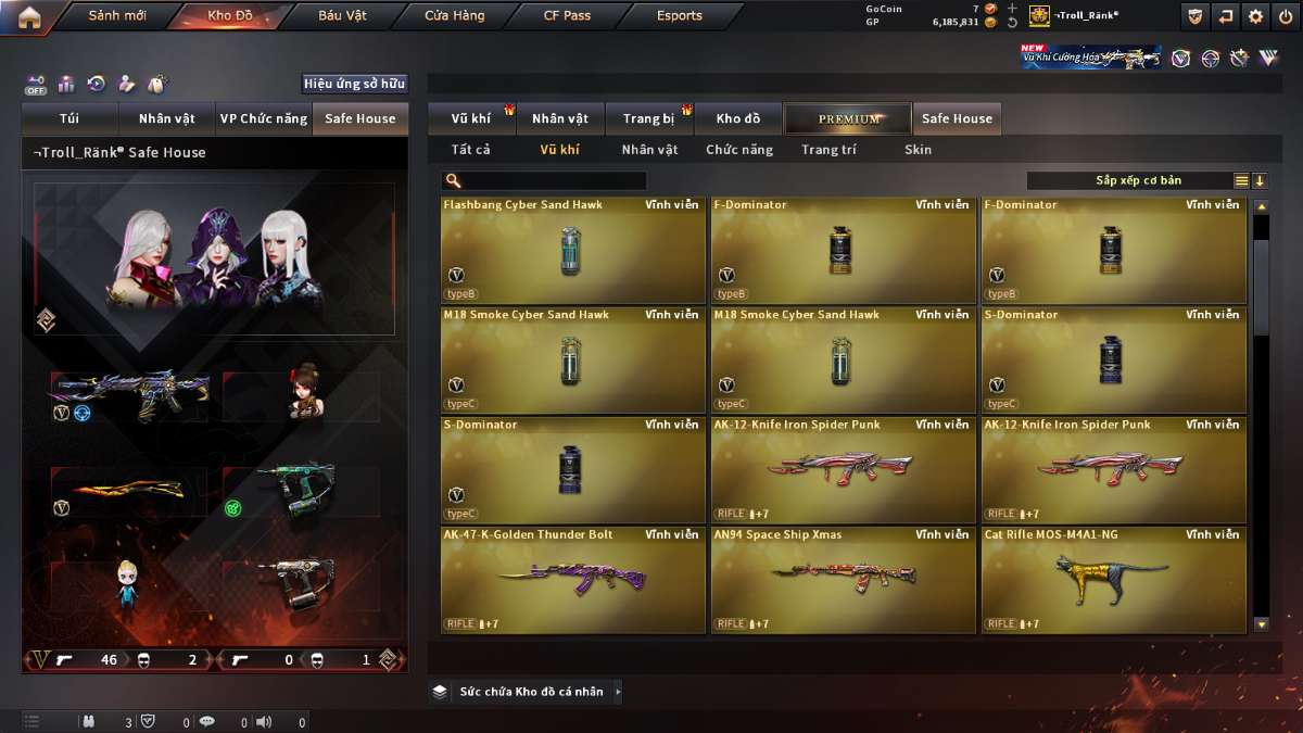 shop acc cf uy tin gia re